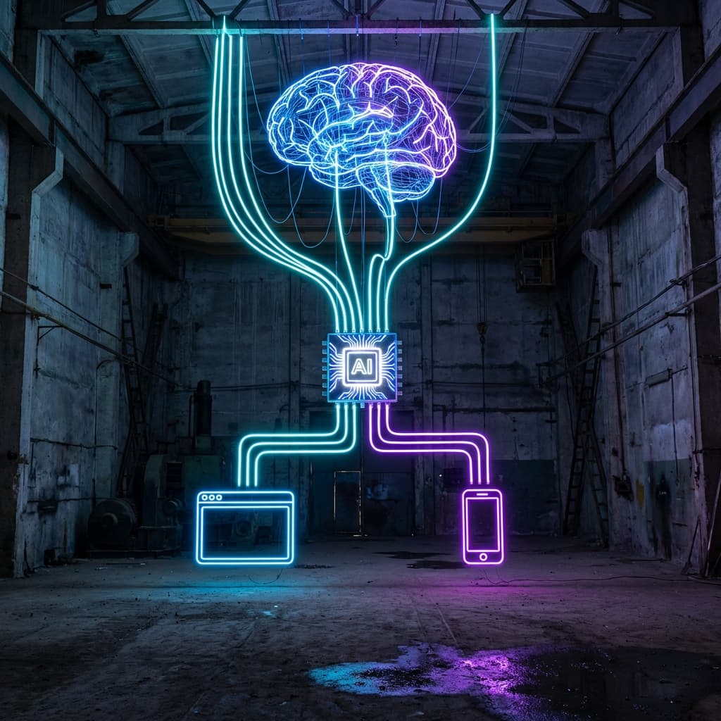 Model to AI to Web and Mobile flow